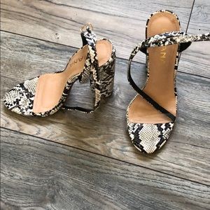 Snakeskin heels